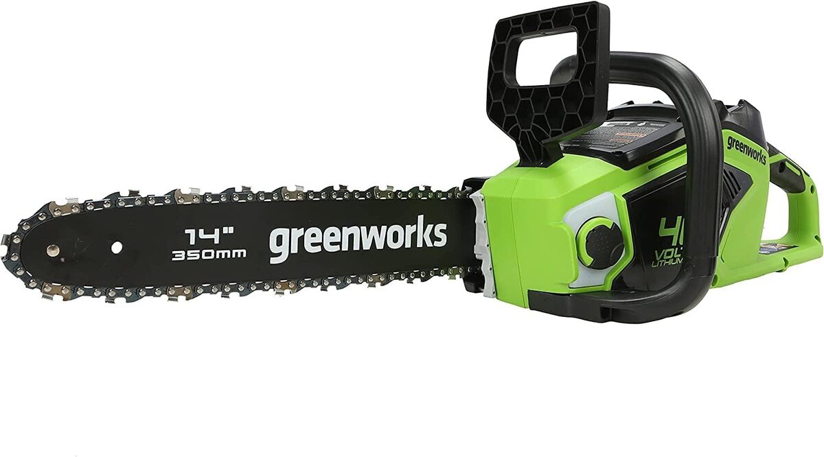 Test : tronçonneuse Greenworks GD40CS15 sans batterie, longueur 35 cm