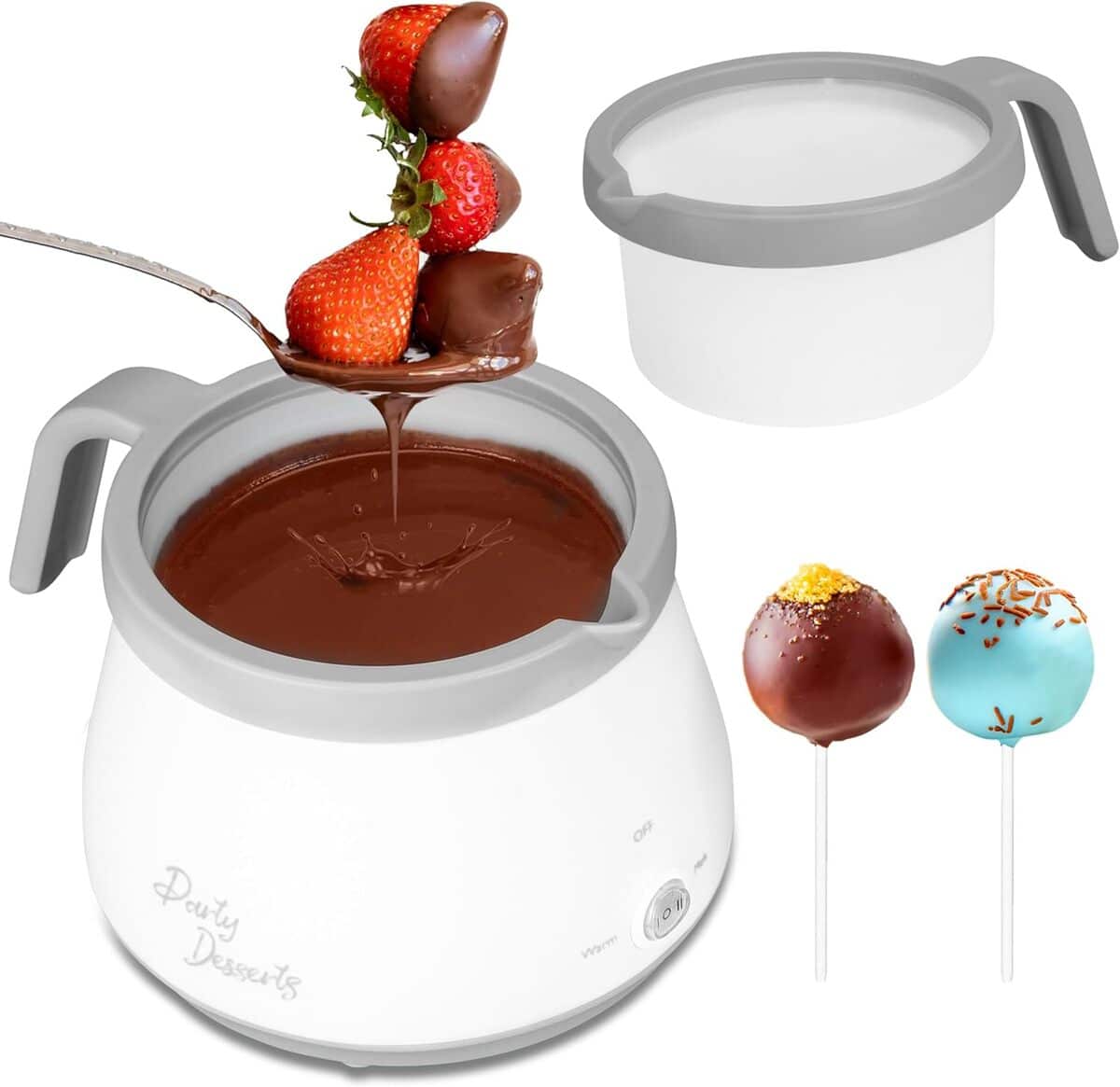 Test : party Desserts Mini pot à fondue électrique, chocolat fondu en minutes