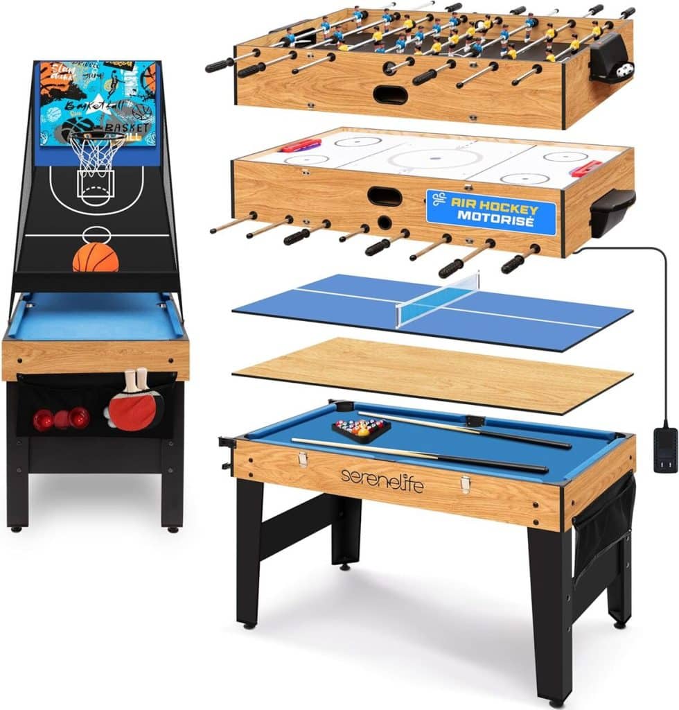 Test : table multijeux SereneLife 6-en-1