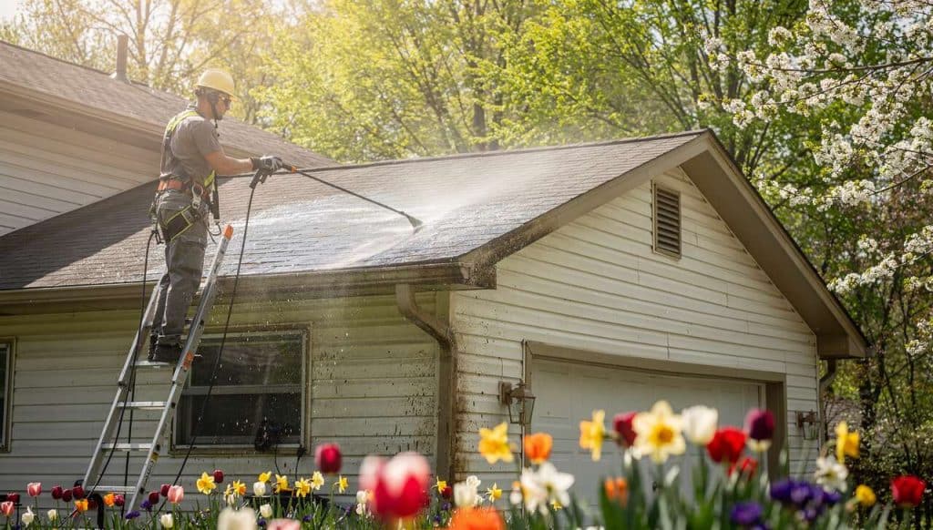 Comment nettoyer toiture et façade au printemps ?