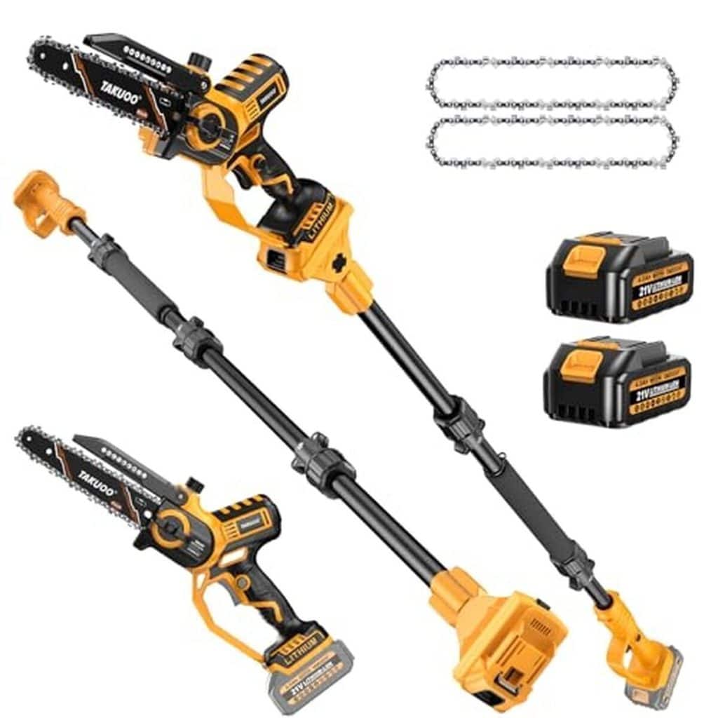 Test de la mini tronçonneuse Takuoo sans fil 2 en 1