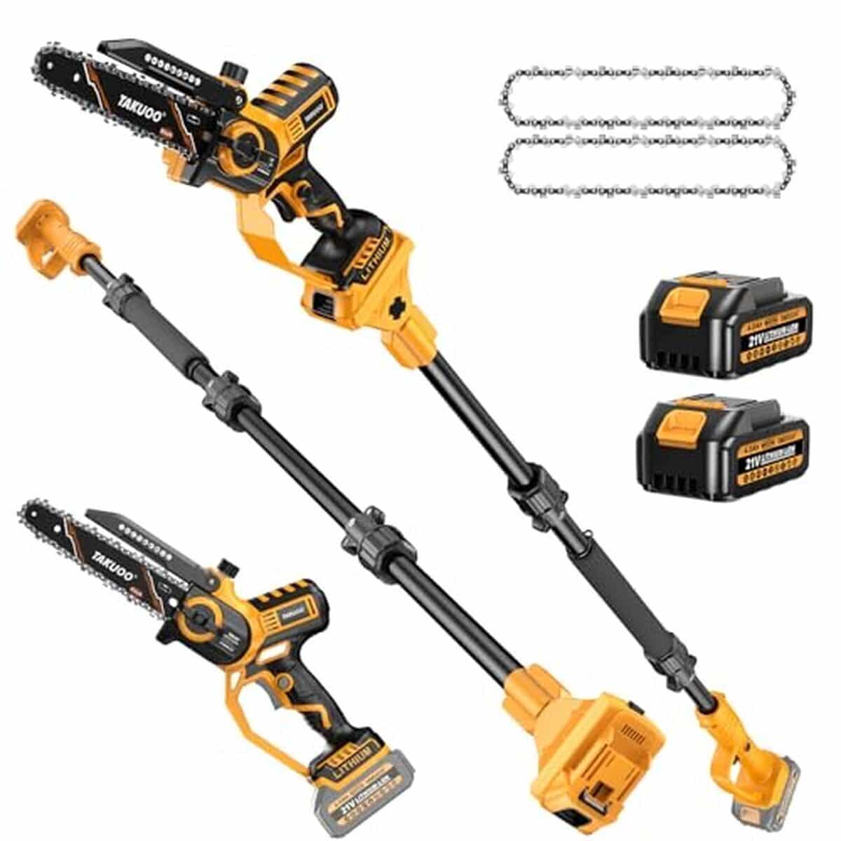 Test de la mini tronçonneuse Takuoo sans fil 2 en 1