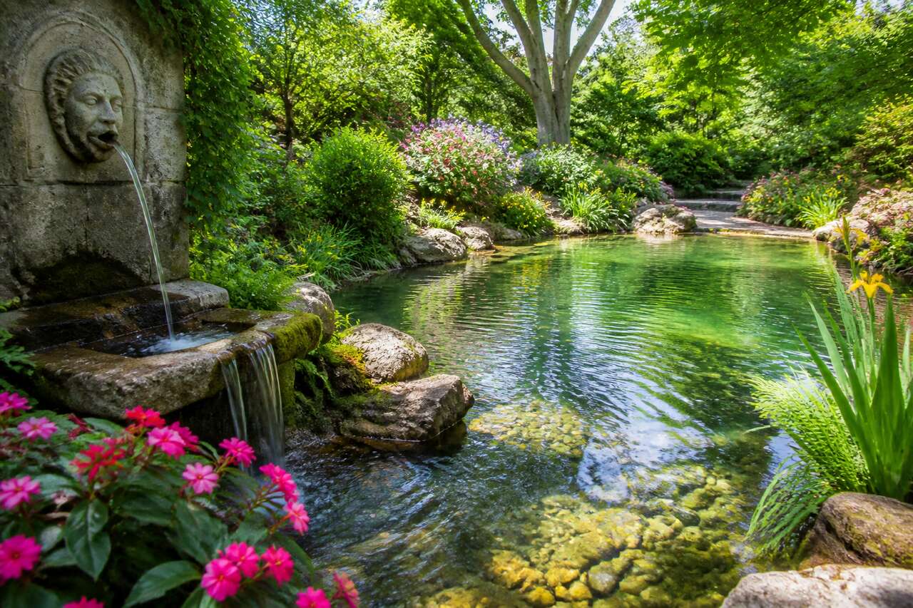 Utiliser des éléments d'eau pour une ambiance apaisante