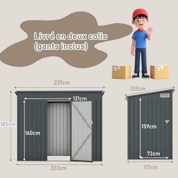 Découvrez notre test détaillé de l'abri de jardin RELAX4LIFE 5m³ avec portes verrouillables : caractéristiques, avantages et avis pour bien choisir votre abri.