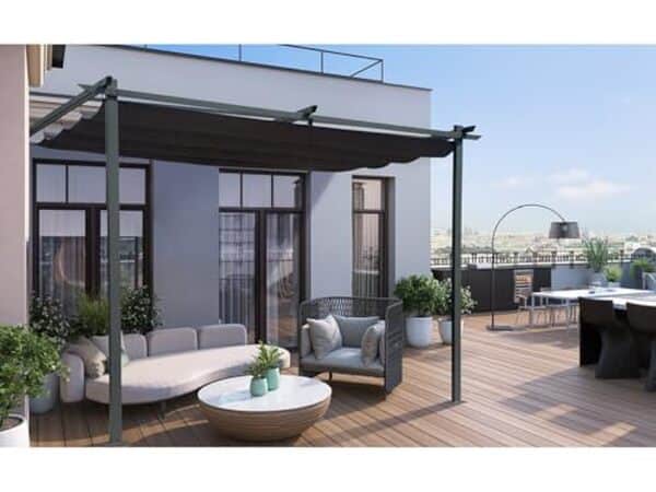 Découvrez notre test détaillé de la pergola adossée 3x3 m gris anthracite : performances, installation et conseils d'achat pour votre terrasse. 