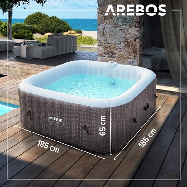 Découvrez notre test détaillé du spa gonflable Arebos 2400W : performances, confort et capacité pour 6 personnes. Avis honnête et conseils d'achat.