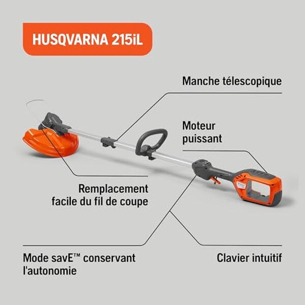 Découvrez notre test détaillé de la débroussailleuse sans fil Husqvarna 215iL 36 V : performances, autonomie, ergonomie et verdict final pour choisir le bon modèle. 
