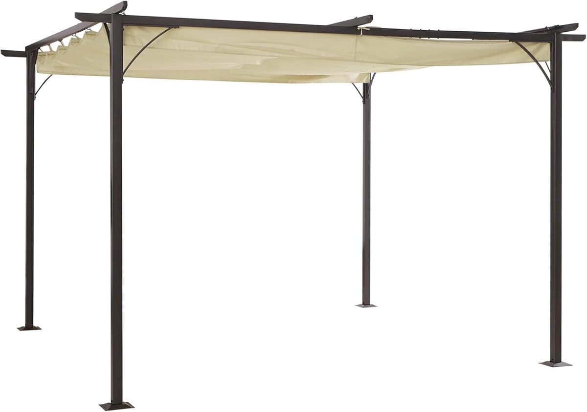 Test pergola rétractable Outsunny 4x4 m élégance et robustesse