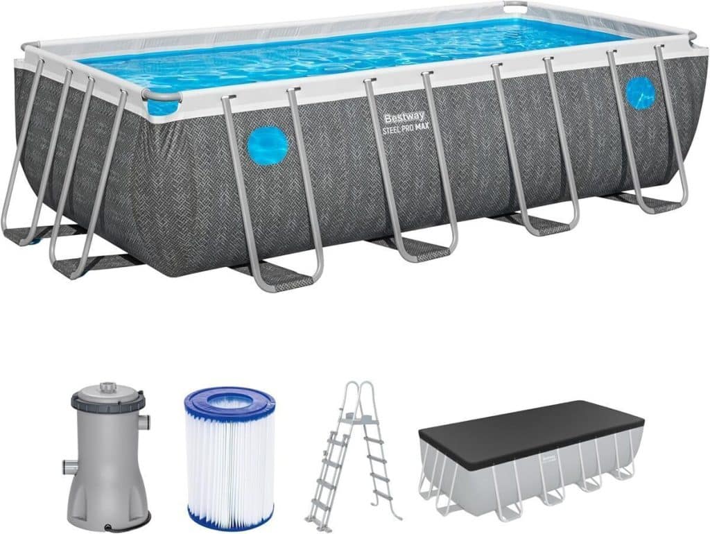 Test : piscine hors sol Bestway Steel Pro Max Splashview - 488 cm x 244 cm x 122 cm