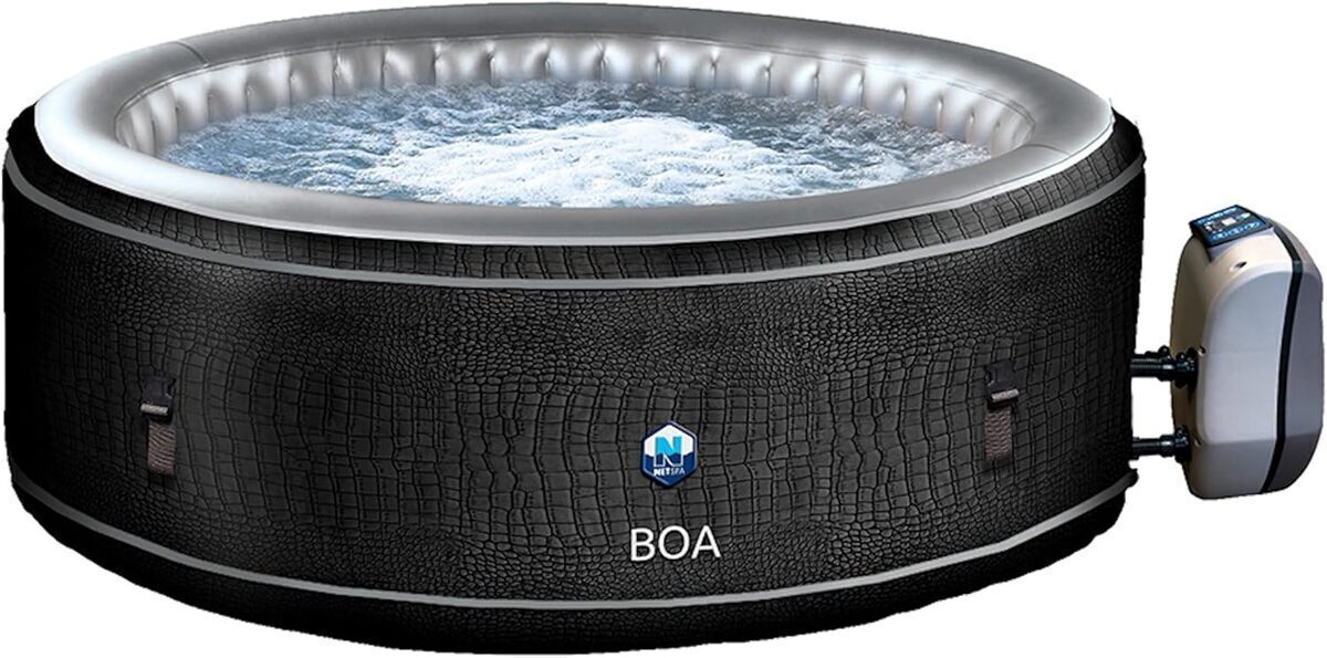 Test spa gonflable Netspa SP-BOA155B : détente XXL en famille