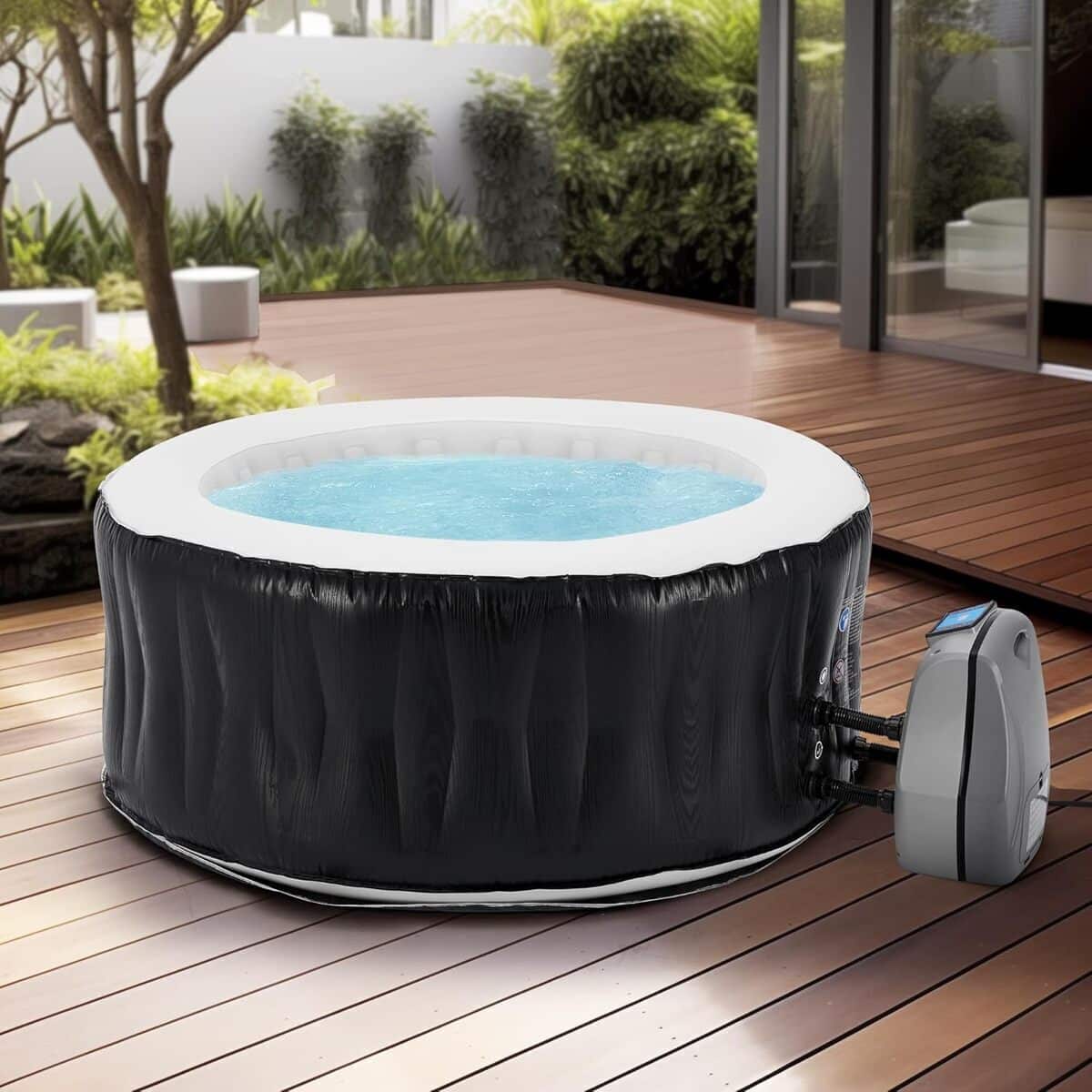 Test : spa gonflable pro.tec pour 3 personnes, bain chauffé ext.