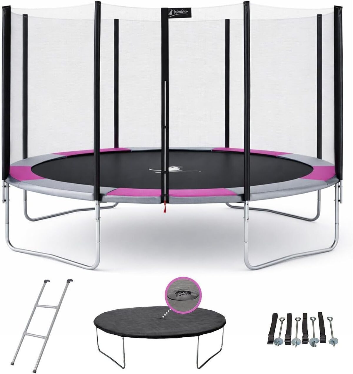 Test : trampoline Kangui Ralli 430 avec accessoires complets