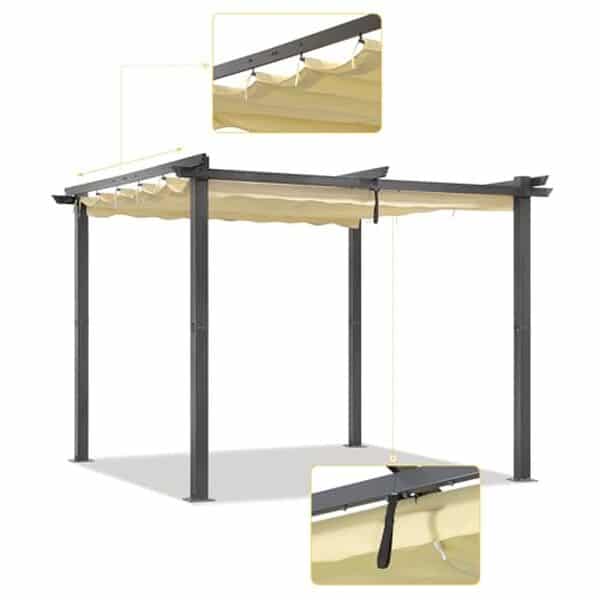 Découvrez notre test détaillé de la pergola Angel Living : structure en aluminium, toile anti-UV rétractable et performances pour votre jardin. 