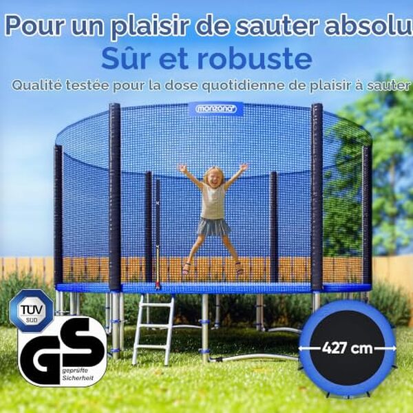 Découvrez notre test détaillé du trampoline Monzana 427 cm : sécurité renforcée, performance optimale et conseils d'achat pour le meilleur loisir en famille. 