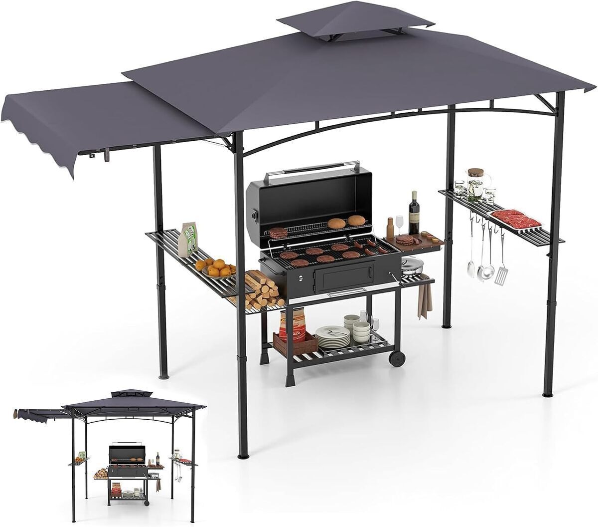 Test : tonnelle barbecue Relax4life avec auvent réglable