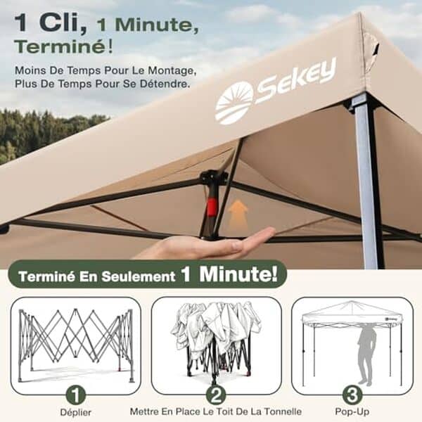 Découvrez notre test détaillé de la tonnelle pliante Sekey 3x3m avec rideaux : performances, avantages et inconvénients pour bien choisir votre parasol de jardin.