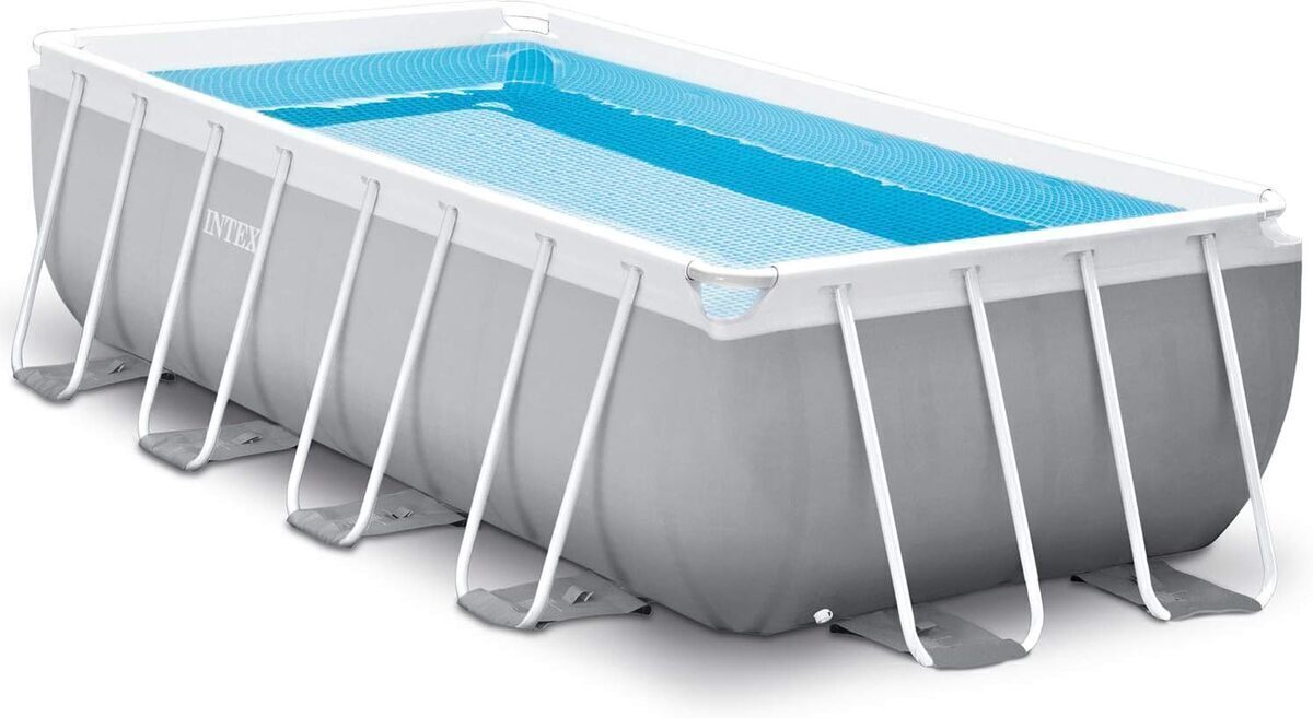 Test de la piscine rectangulaire Intex Prism Frame 4x2x1m