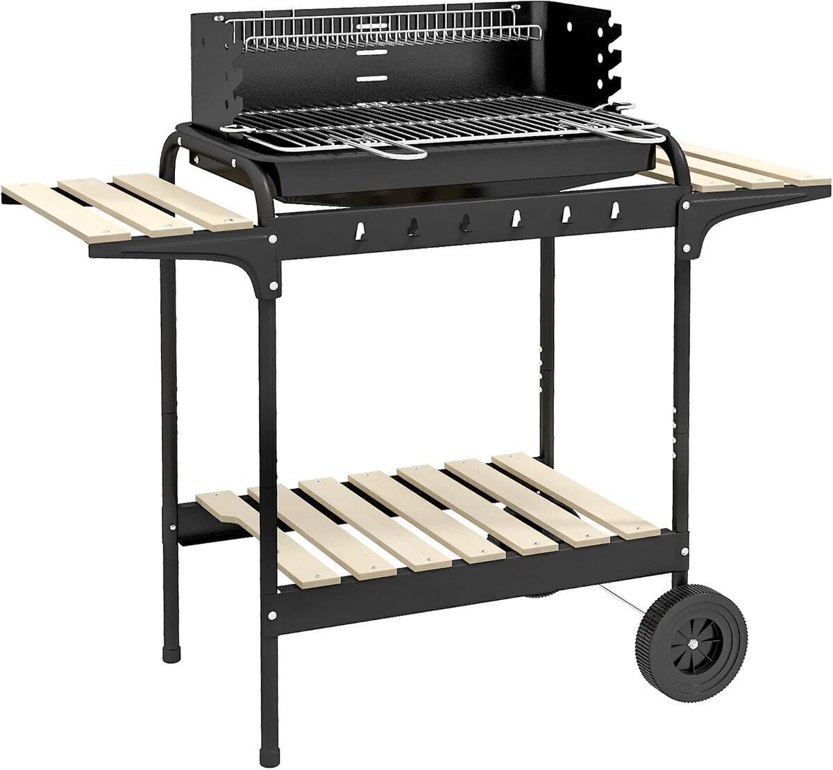 Test du barbecue à charbon Outsunny : grill réglable et 3 étagères