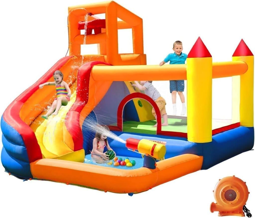Test du château gonflable Ballsea avec toboggan et ventilateur
