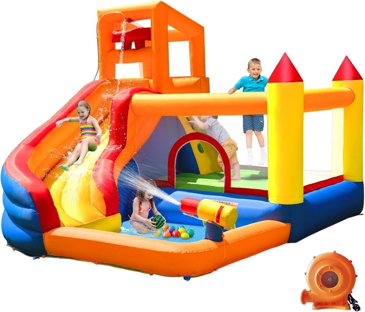 Test du château gonflable Ballsea avec toboggan et ventilateur
