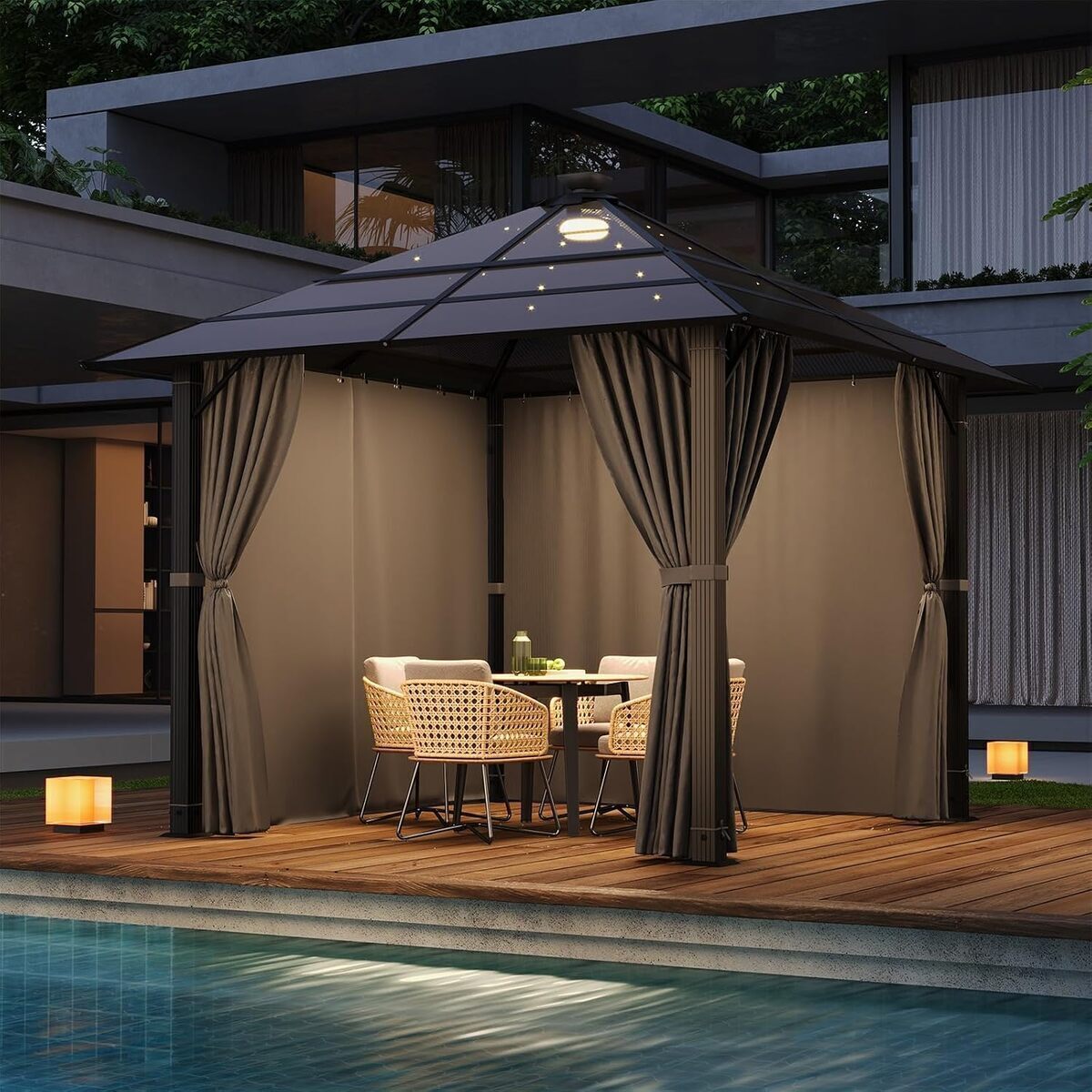 Test : tonnelle de jardin Devoko 3x4 imperméable et stable