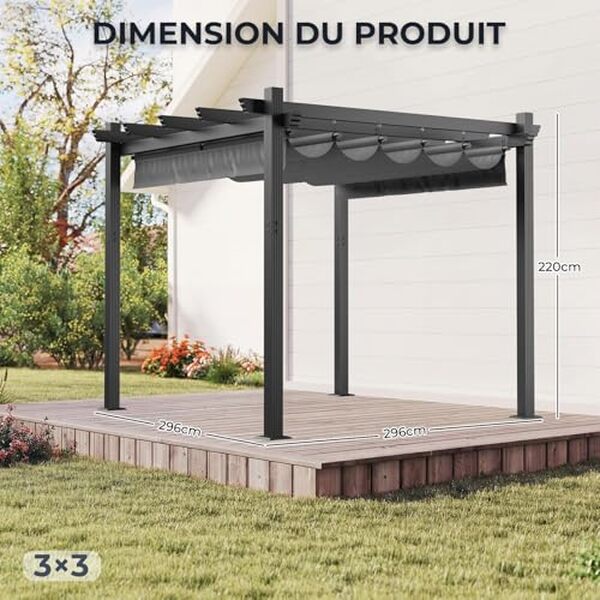 Découvrez notre test complet de la pergola aluminium Devoko 3x3 au design japonais : performances, installation et avis utilisateurs.