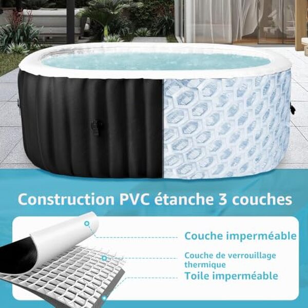 Découvrez notre test détaillé de la baignoire gonflable elliptique 2400W pour 2-4 personnes. Confort, performance et prix : tout ce qu'il faut savoir avant d'acheter.