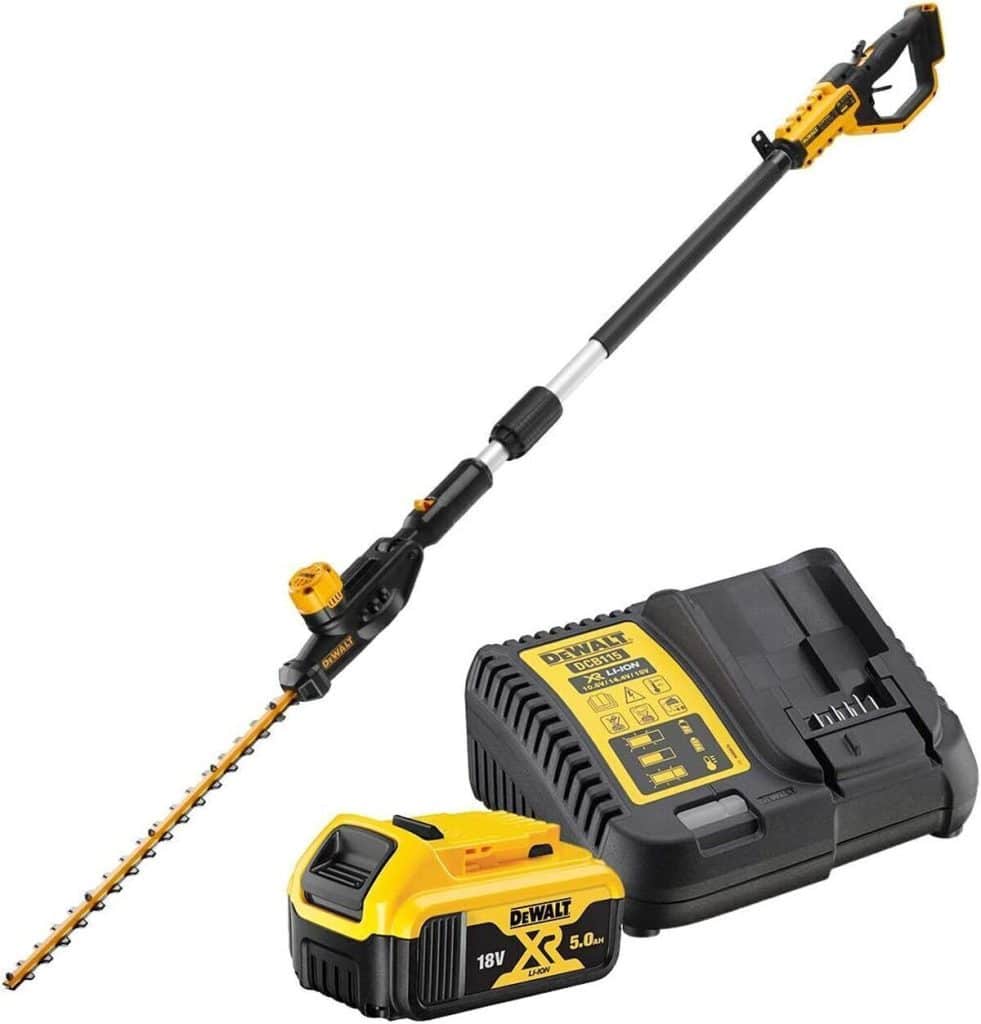 Test du taille-haies sur perche Dewalt DCMPH566P1-QW 18V