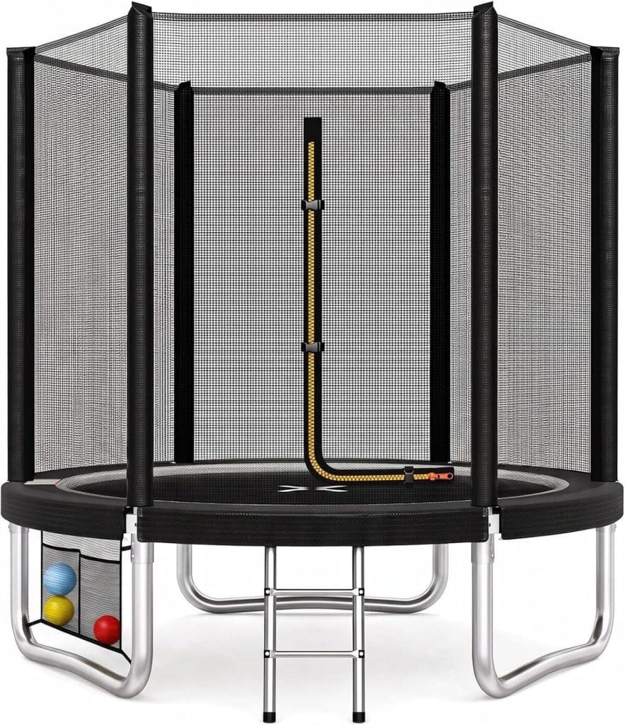 Test du trampoline JUMMICO 427 cm : idéal pour les enfants