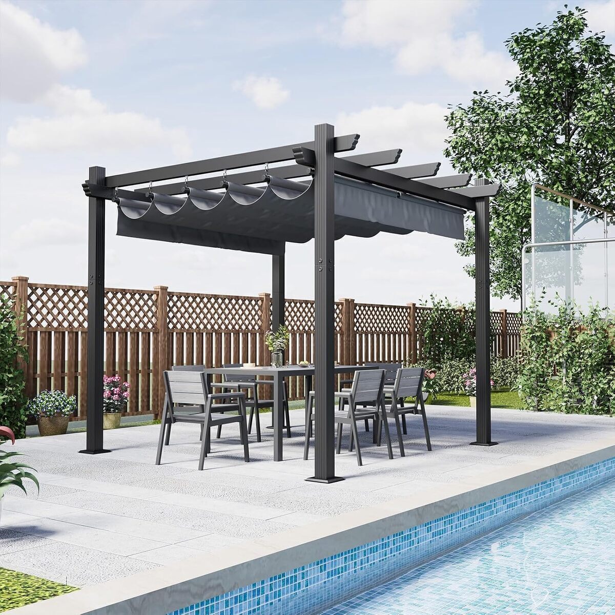 Test : pergola aluminium Devoko 3x3 japonaise